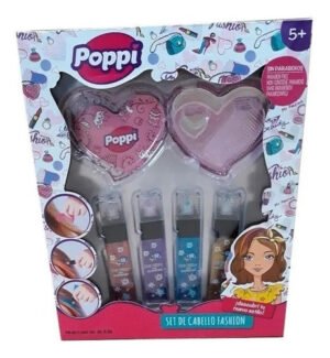 S22612 ** Poppi - Set De Pinta Cabello Fashion
