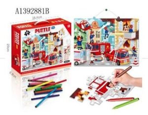 Puzzle Infantil De Bomberos