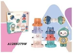 Juego Infantil Apilable Con Robot Musical Y Sonajero