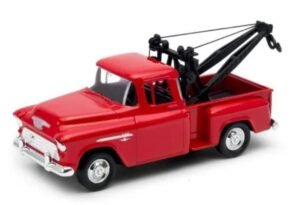 Welly 1 34 1955 Chevy Stepside Tow Truck Rojo 43765cw