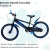 Bicicleta Infantil Cross Bike Rodado 16 Azul