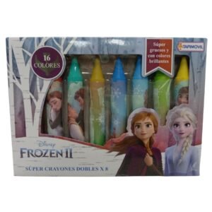 Set De 8 Super Crayones Doble Color !! - Frozen Ii