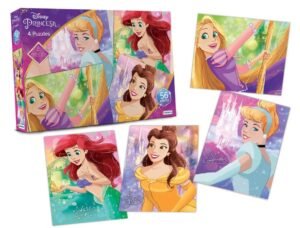 4 Puzzles - Disney Princesa