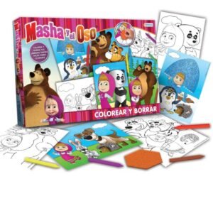Colorear Y Borrar - Masha Y El Oso