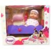 28066 ** Poppi - Bebe Con Cunita 20 Cm