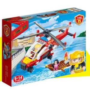 New Fire Helicóptero De Bomberos 191 Piezas