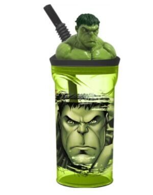 Vaso Con Figurine Hulk 360 Ml