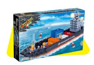 Transporte Barco Cargador 716 Piezas