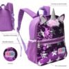 Mochila Hello Petit Unicornio Con Lentejuelas 22x30x10cm 12"