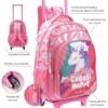 Mochila Carro Think Happy Rainbow Estampa Unicornio Combinada 32x45x15cm 18"