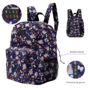 Mochila Estampa Soccer Klub Mode Con Dos Cierres 42x15x30cm - 17"
