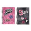 Cuaderno Con Espiral Tapa Blanda Estampado 80 Hojas 18x13cm Smile Varsity