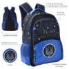 Mochila Let S Play Space Estampada Combinacion Tres Cierres Con Llavero Estampad