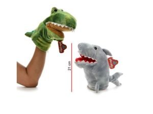 Titeres Dinosaurios Y Tiburon 21cm