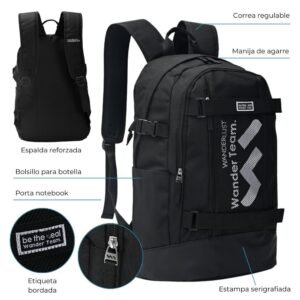 Mochila 18 Wanderteam Negro