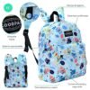 Mochila Goodpak Montruos Celeste 31x27x10.5cm 12 "