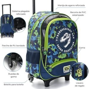 Mochila Carro Lets Play Sports Adventure Con Llavero 18" (1)