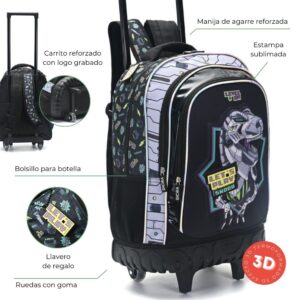 Mochila Carro Lets Play Dino Trucks Con Llavero 18