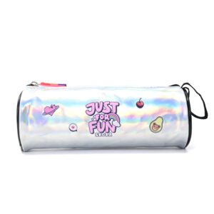 Cartuchera Tubo Think Happy Shine Holograma Just Fun