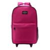 Mochila Goodpak Con Carro Rueda Doble Fuxia 17"
