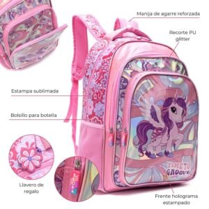 Mochila Think Happy Prints Unicornio Groovie 18" (1)