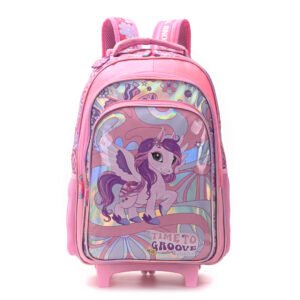 Mochila Carro Think Happy Prints Unicornio Groovie 18"