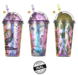 Vaso Unicornio Metalizados 450 Ml