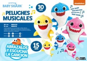 Peluche Musical De 15 Cm Baby Shark