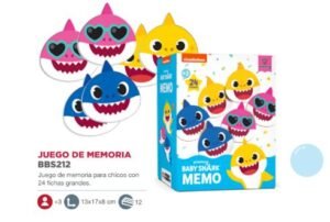 Juego De Memoria Con Forma Baby Shark