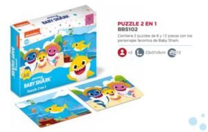 Puzzle 2 En 1 Baby Shark
