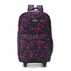 Mochila Goodpak Con Carro Rueda Doble Animal Print 43x30x17 Cm 17"