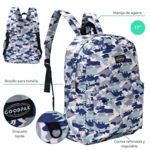 Mochila Goodpak Dinosaurios 43x33x15 Cm 17" (1)