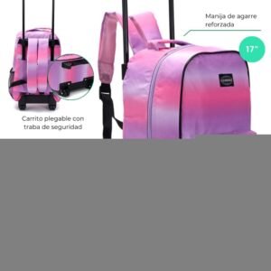 Mochila Goodpak Con Carro Rueda Doble Degrade 43x30x17 Cm 17" (1)