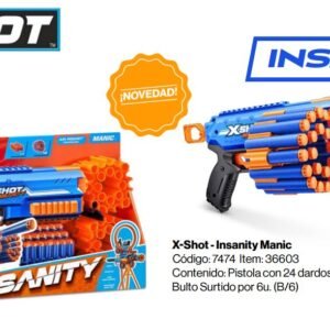 36603 ** X-shot Insanity Manic (24darts) (b/6)