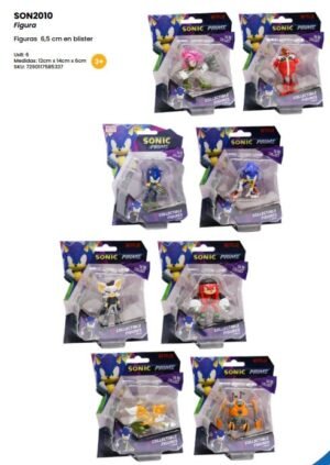 Sonic-figuras 6,5 Cm En Blister