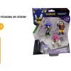 Sonic-figuras 6,5 Cm Pack Por 3 Unidades En Blister